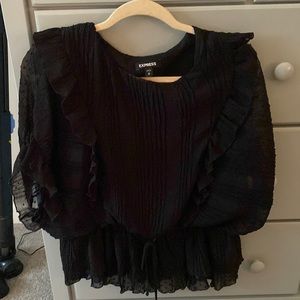Express black blouse